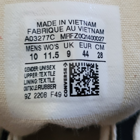 Converse A03277C Chuck 70 AT CX Hi Unisex High Trainers In Black - Picture 9 of 10